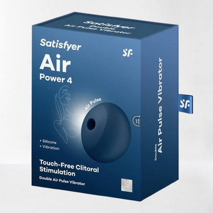 Satisfyer succionador de clítoris con vibración "Air Power 4" azul