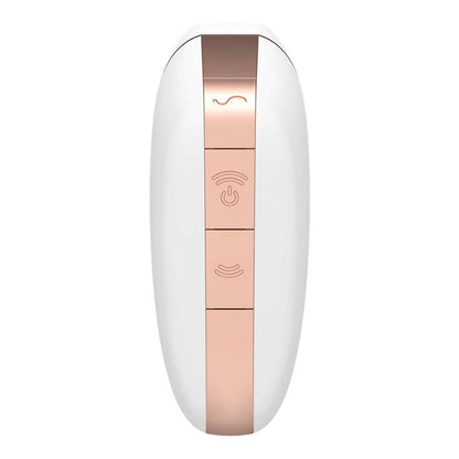 Satisfyer succionador de clítoris con vibración "Love Triangle" blanco (con app)