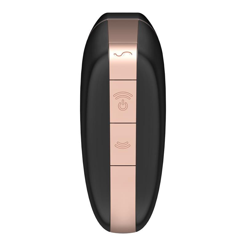 Satisfyer succionador de clítoris con vibración "Love Triangle" negro (con app)