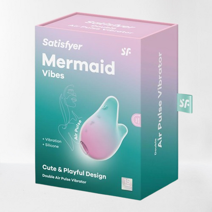 Satisfyer succionador de clítoris con vibración "Mermaid Vibes" menta y rosa