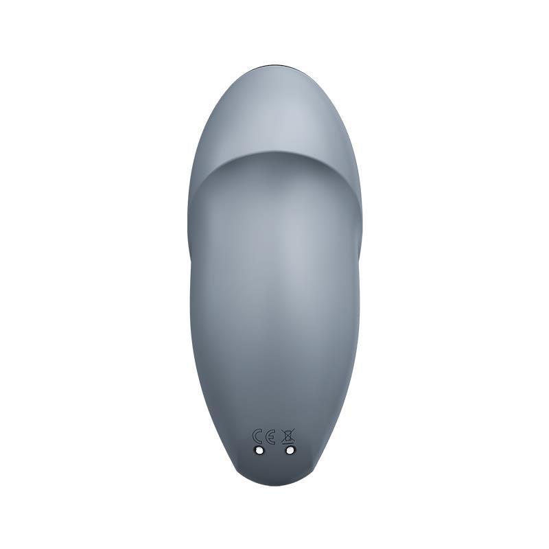 Satisfyer vibrador con tapping "Tap and Climax 1" gris