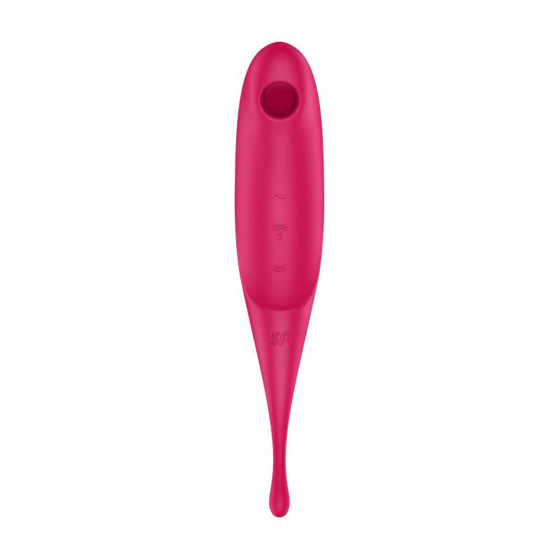 Satisfyer succionador de clítoris y vibrador "Twirling" rosa