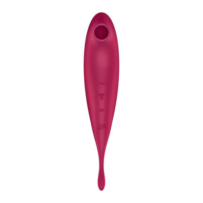 Satisfyer succionador de clítoris con vibración "Twirling Pro" rojo (con app)