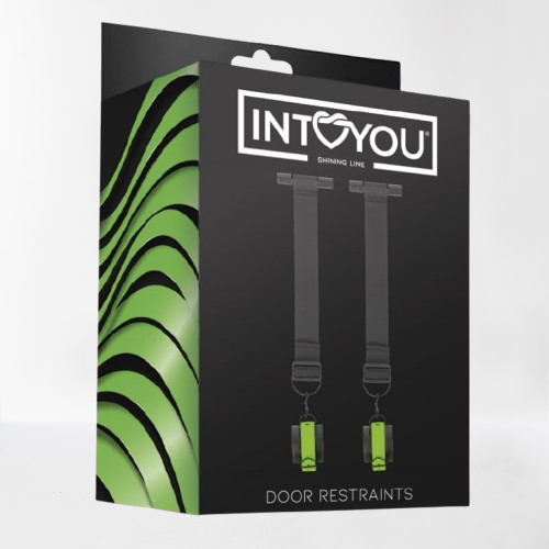 Intoyou "Shining Line" ataduras para puerta con esposas (brilla en la oscuridad)