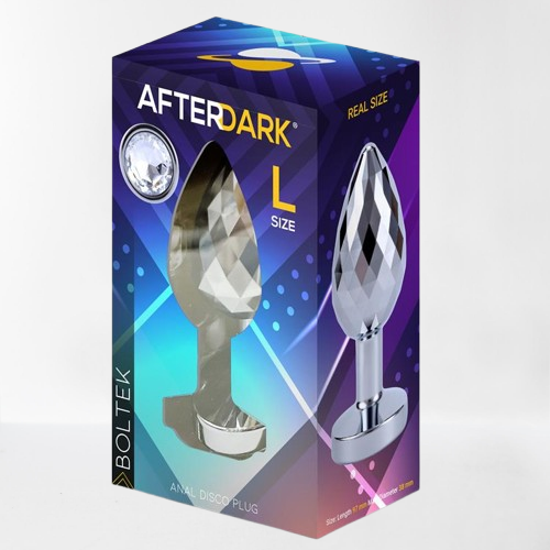 LateToBed Afterdark plug anal disco con joya "Boltek" talla L
