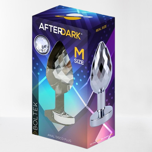 LateToBed Afterdark plug anal disco con joya "Boltek" talla M