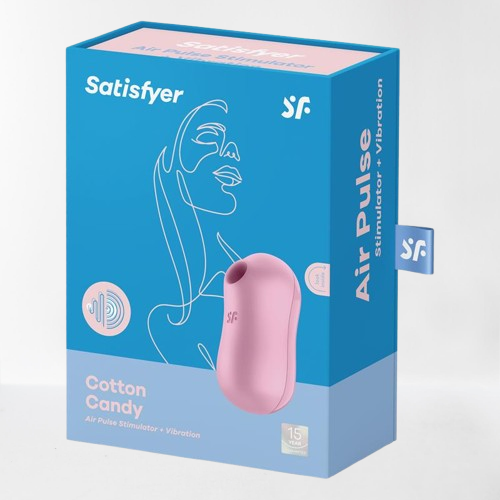Satisfyer succionador de clítoris y vibrador "Cotton Candy" lila