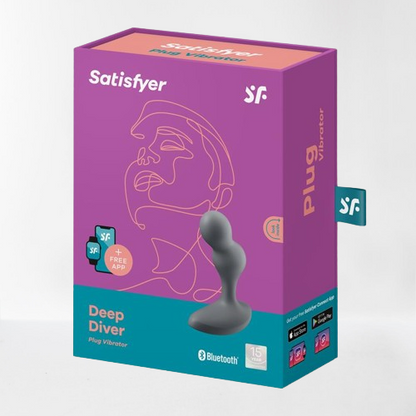 Satisfyer plug anal "Deep Diver" negro (con app)
