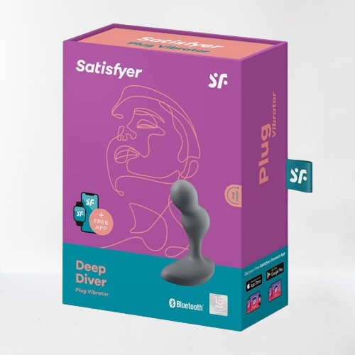 Satisfyer plug anal "Deep Diver" negro (con app)