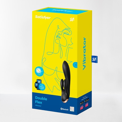 Satisfyer vibrador "Double Flex" negro (con app)