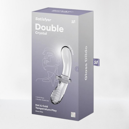 Satisfyer dildo de cristal "Double Crystal" transparente