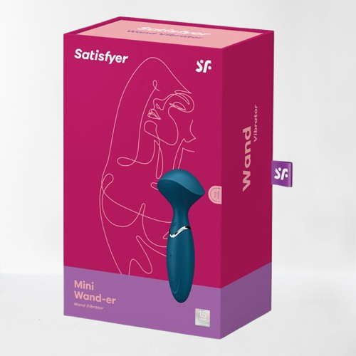 Satisfyer vibrador y masajeador "Mini Wand-er" azul