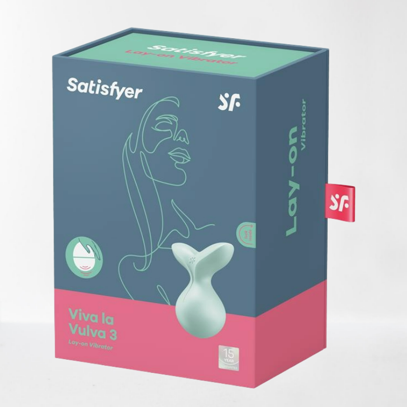 Satisfyer vibrador lay-on para el clítoris "Viva la Vulva 3" - Menta