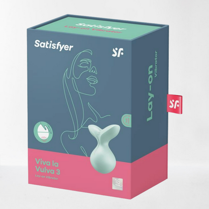 Satisfyer vibrador lay-on para el clítoris "Viva la Vulva 3" - Menta