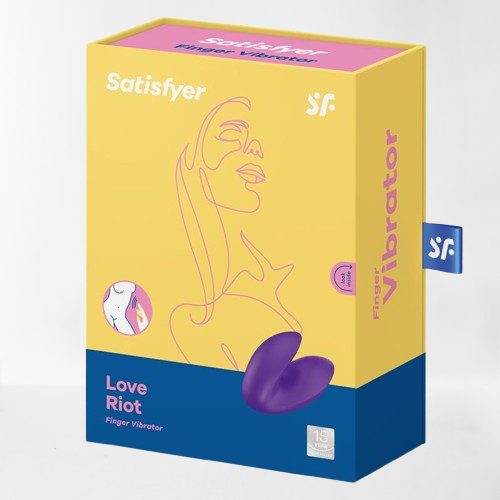 Satisfyer vibrador de dedo "Love Riot" lila