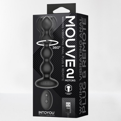 Intoyou plug anal con waving y vibración "Mouve"