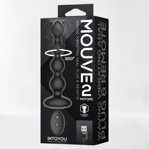 Intoyou plug anal con waving y vibración "Mouve"
