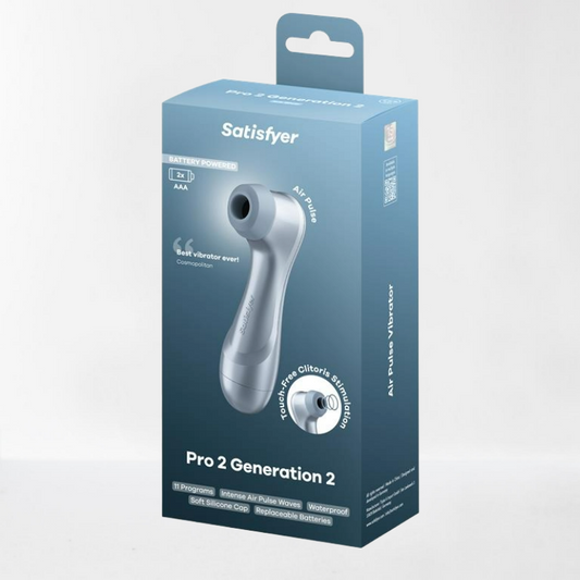 Satisfyer succionador de clítoris con pilas "Pro 2 Generation 2 Battery" - Azul claro