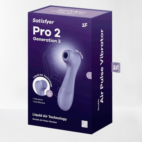 Satisfyer succionador de clítoris con vibración "Pro 2 Gen 3" lila