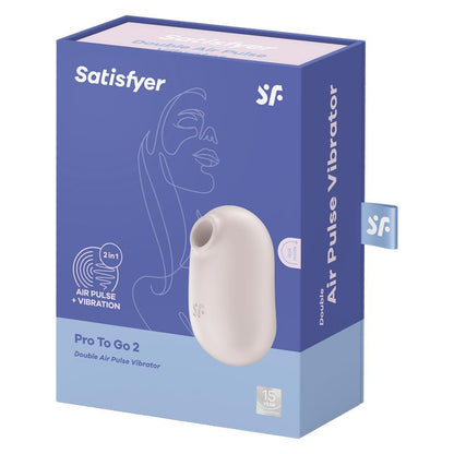 Satisfyer succionador de clítoris con vibración "Pro To Go 2" rosa