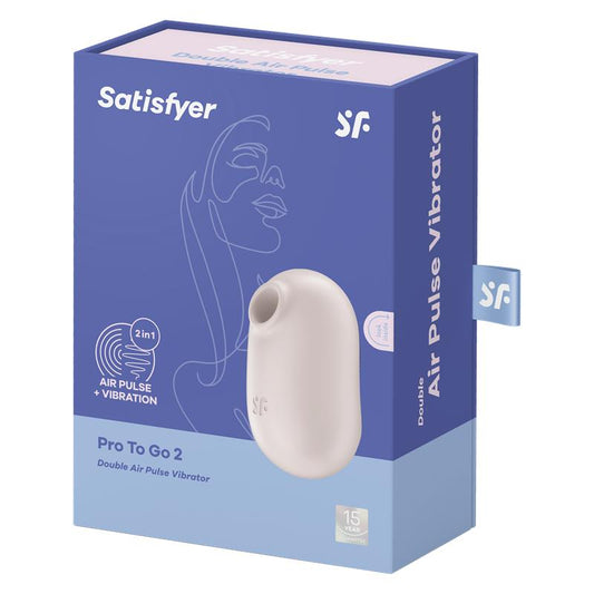 Satisfyer succionador de clítoris con vibración "Pro To Go 2" rosa