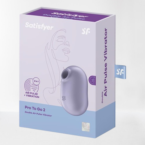Satisfyer succionador de clítoris con vibración "Pro To Go 2" lila