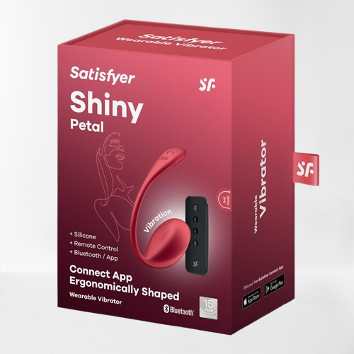 Satisfyer vibrador de braguita "Shiny Petal" rojo (con app)