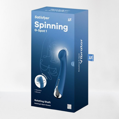 Satisfyer vibrador con rotación "Spinning G-Spot 1" azul
