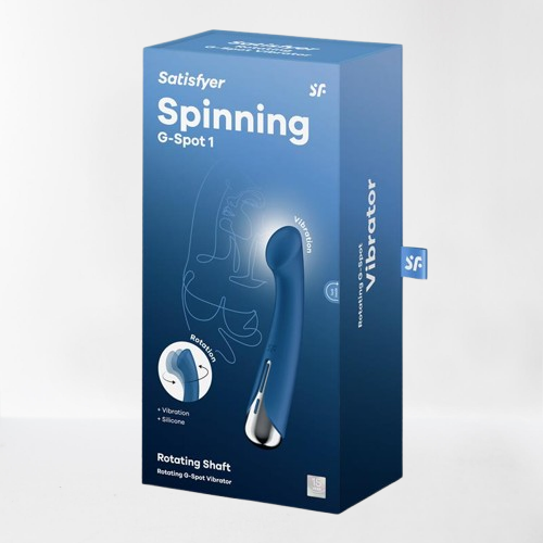 Satisfyer vibrador con rotación "Spinning G-Spot 1" azul