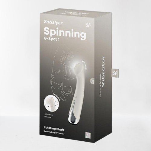 Satisfyer vibrador con rotación "Spinning G-Spot 1" beige
