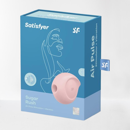Satisfyer succionador de clítoris con vibración "Sugar Rush" rosa