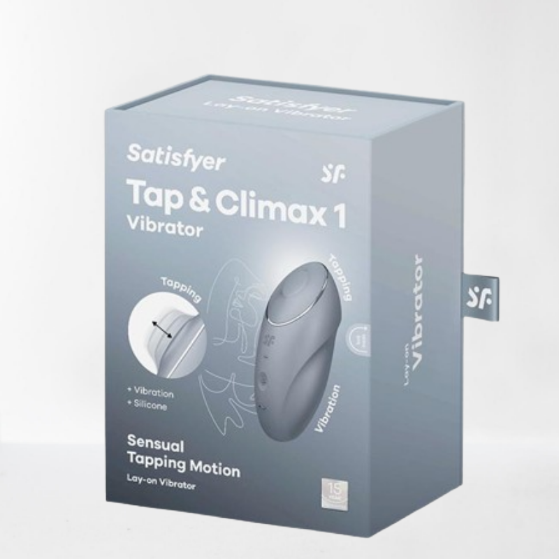 Satisfyer vibrador lay-on con función de toques "Tap & Climax 1"