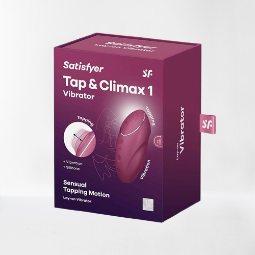 Satisfyer vibrador con tapping "Tap and Climax 1" rojo