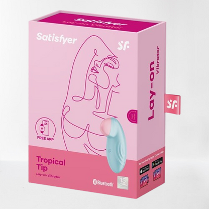 Satisfyer vibrador "Tropical Tip" azul (con app)