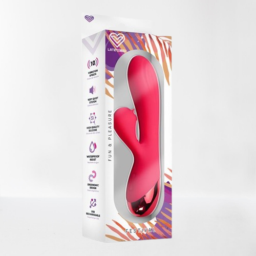 LateToBed Festival vibrador "Turna" rojo