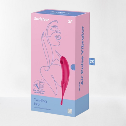 Satisfyer succionador de clítoris y vibrador "Twirling" rosa
