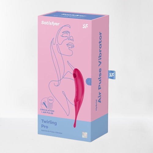 Satisfyer succionador de clítoris y vibrador "Twirling" rosa