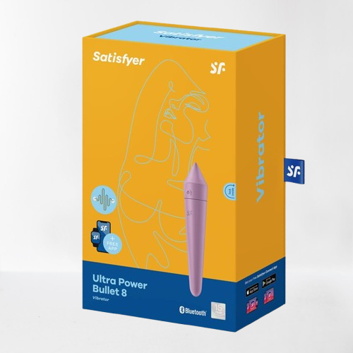 Satisfyer vibrador "Ultra Power Bullet 8" lila (con app)
