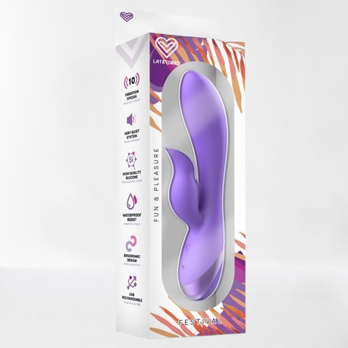 LateToBed Festival vibrador "Engar" púrpura