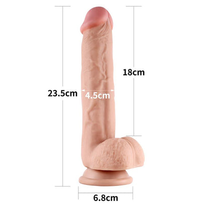 Lovetoy dildo con Piel Retractil 9 Natural