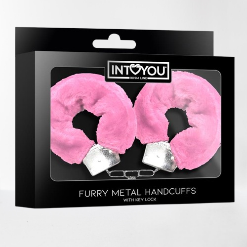 Intoyou "Fetish Line" esposas de metal para muñecas con pelo rosa