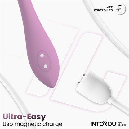 Intoyou huevo vibrador con bolas internas y rotación (con app)
