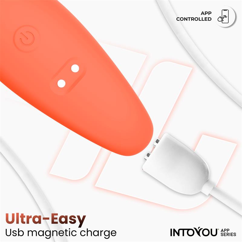 Intoyou vibrador flexible salmón (con app)