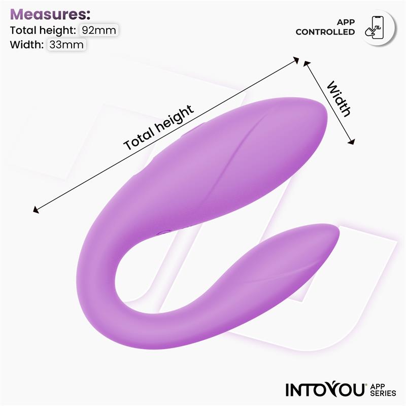 Intoyou vibrador flexible lavanda (con app)