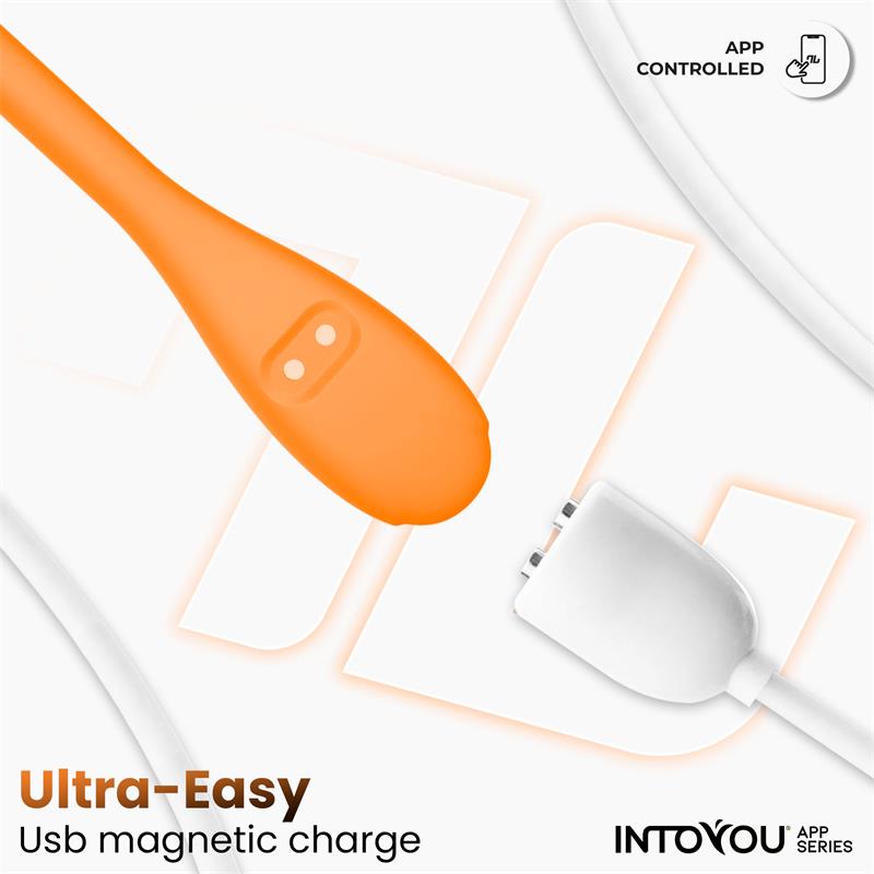 Intoyou huevo vibrador "Logan" naranja (con app)