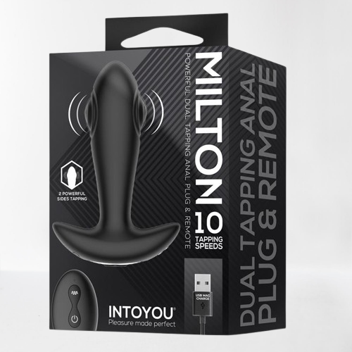 Intoyou plug anal con doble tapping y vibración "Milton"