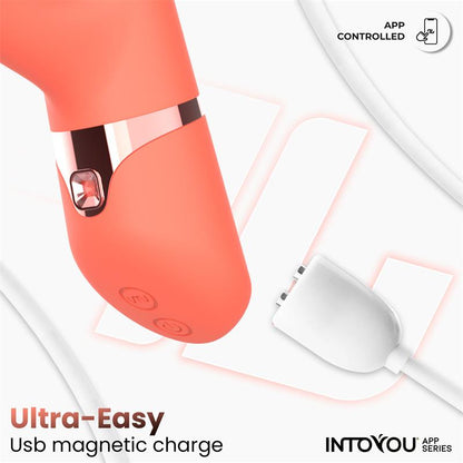Intoyou vibrador 4 en 1 con anillo de bolas "Mindy" (con app)