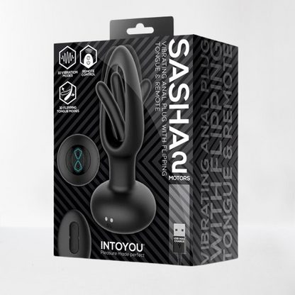Intoyou plug anal vibrador y flipping "Sasha"