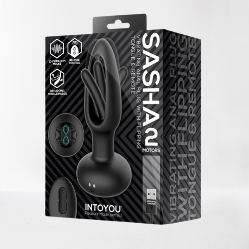 Intoyou plug anal vibrador y flipping "Sasha"