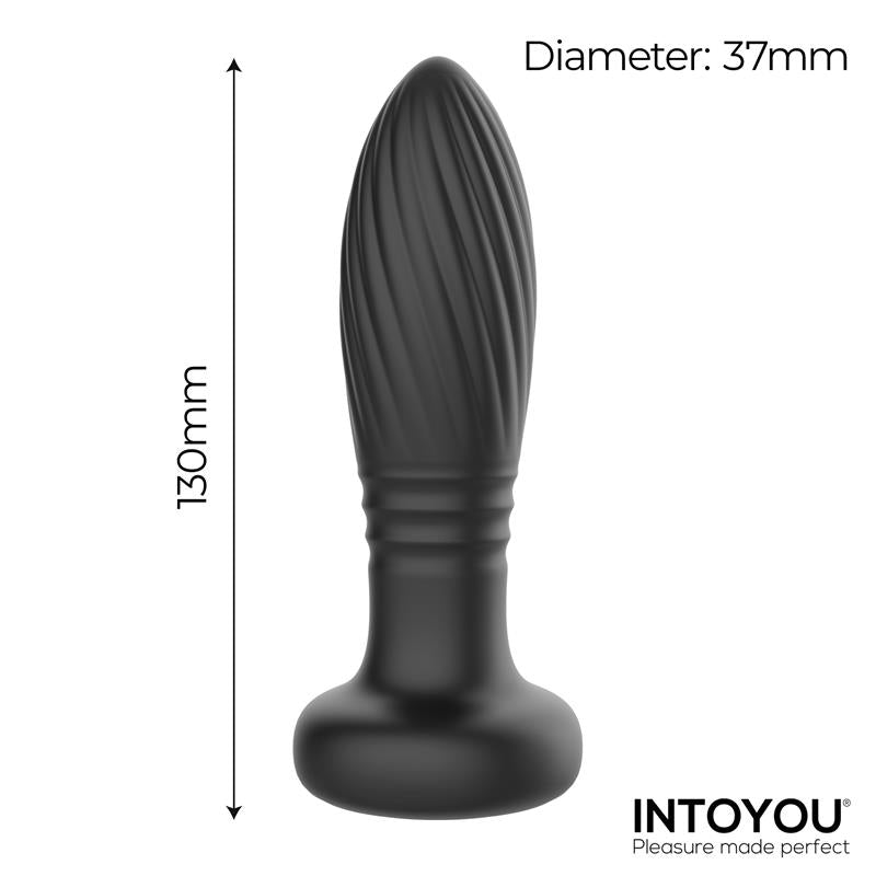 Intoyou plug anal con thrusting, vibración y luces led "Tainy"